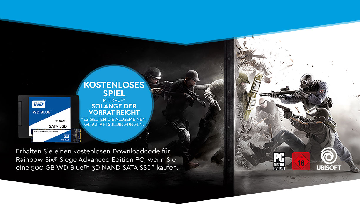 Gratis Spiel beim Kauf von WD Produkten Gratis Spiel beim Kauf von WD Produkten